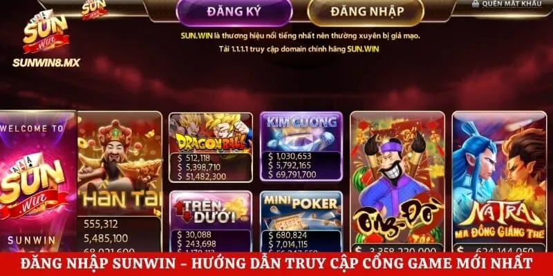 Đăng Nhập Sunwin - Hướng Dẫn Truy Cập Cổng Game Mới Nhất