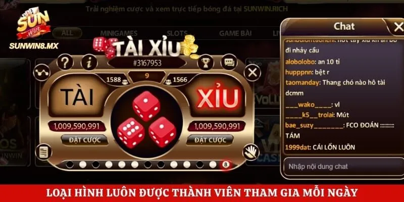 Loại hình luôn được thành viên tham gia mỗi ngày