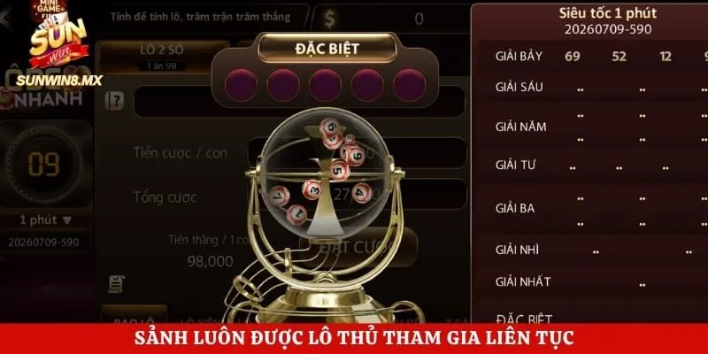 Xổ Số Sunwin 1 Sảnh luôn được lô thủ tham gia liên tục